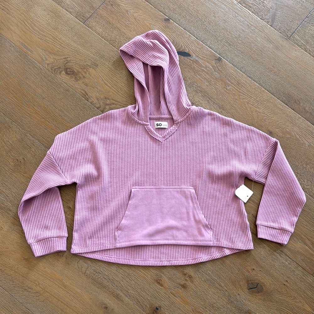 ⚡️SO Pink V-Neck Sweater Plush Comfort